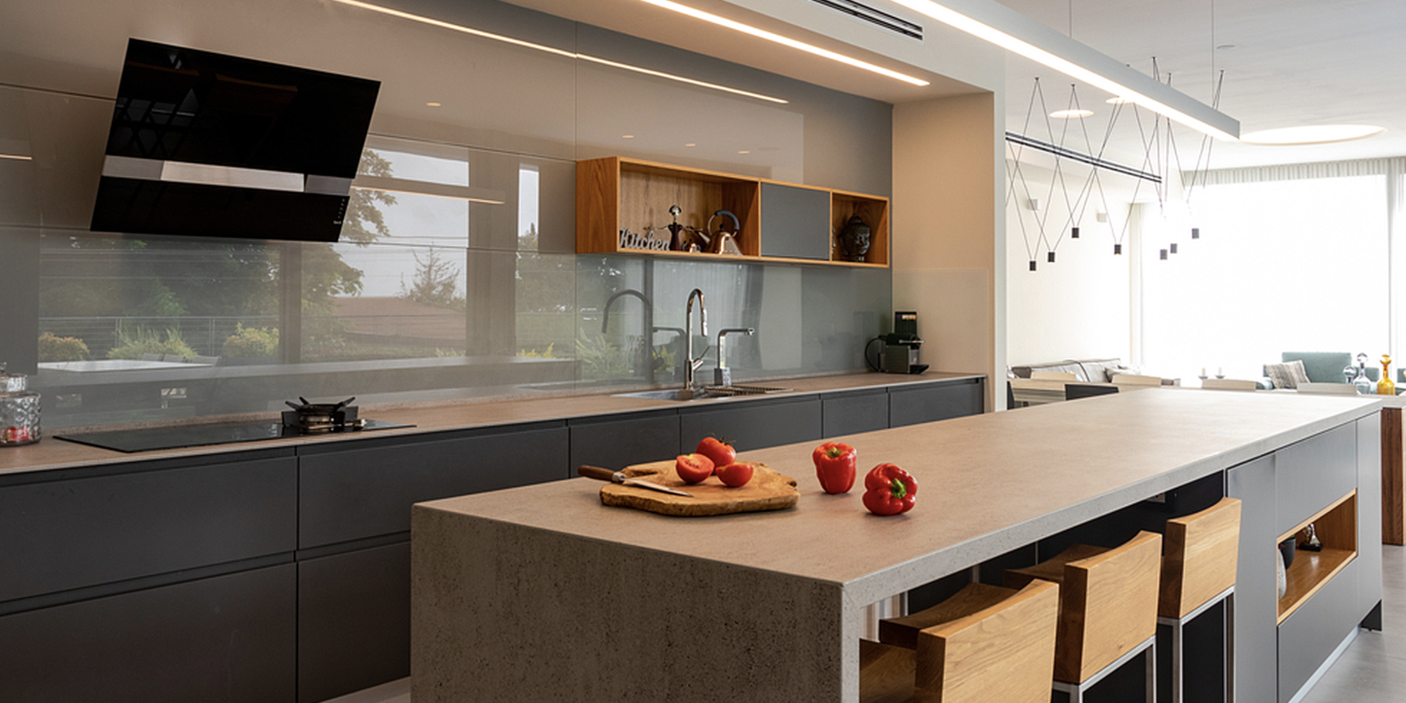 High Gloss Acrylic Kitchen Cabinets - Premio Homz Premium Interior Designers