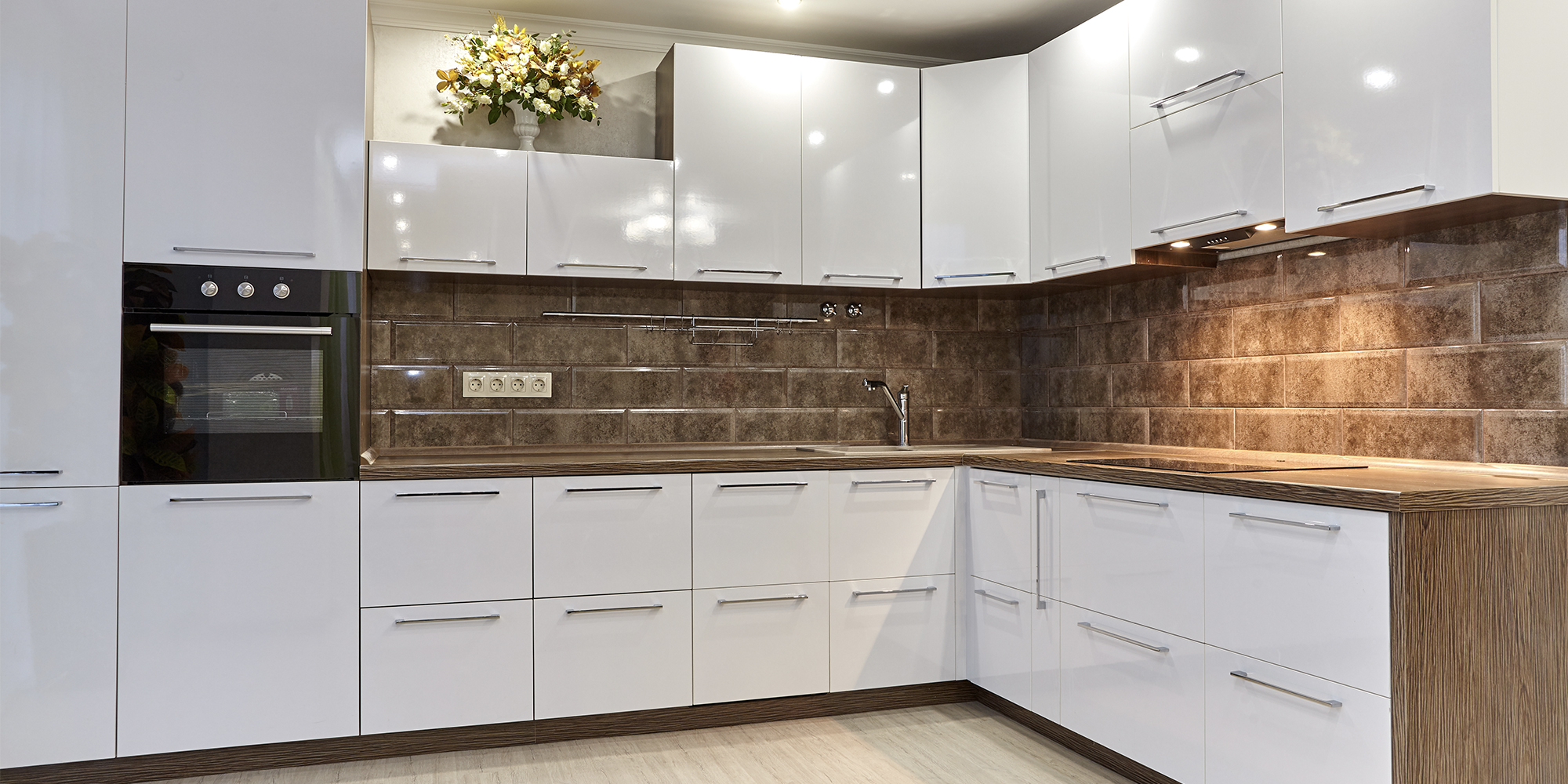 Glass Laminate Modular Kitchen Designs- Premio Homz Kitchen Interior Designer