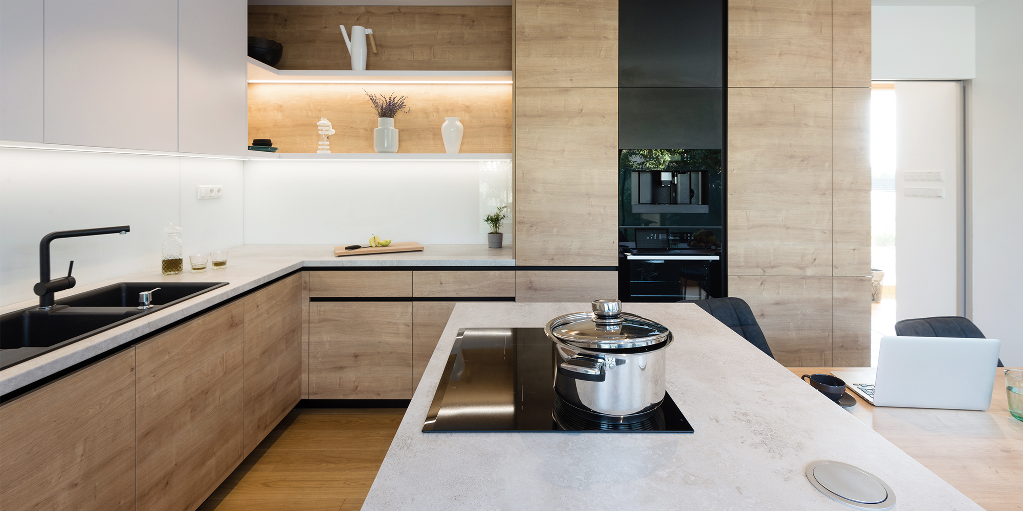 Laminate Finish Modular Kitchen - Lami Cucina